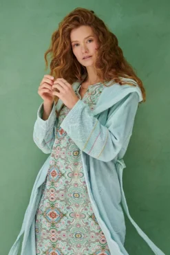 Bademantel Soft Zellige Blau