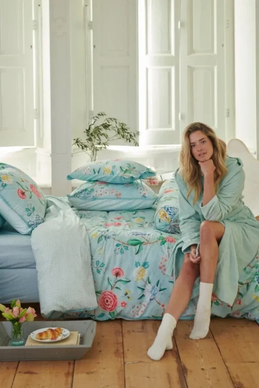 Bademantel Soft Zellige Blau