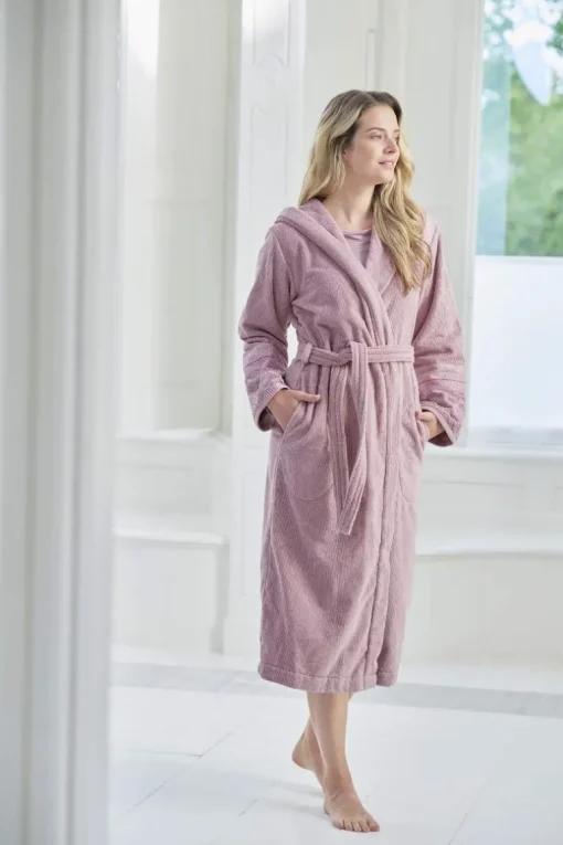 Bademantel Soft Zellige Lila
