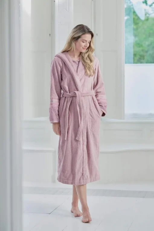 Bademantel Soft Zellige Lila