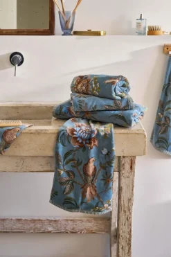 Badetuch Secret Garden Blau 55x100cm