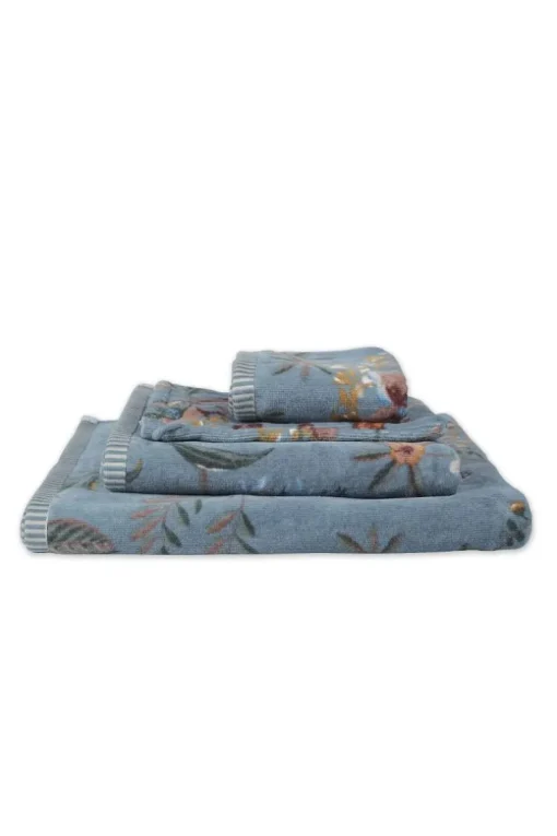 Badetuch Secret Garden Blau 55x100cm
