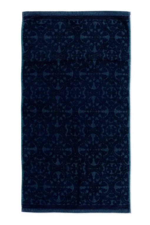 Badetuch Set/3 Tile de Pip Dunkelblau 55x100 cm