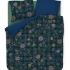 Bettbezugsset Flores Felices Dunkelblau