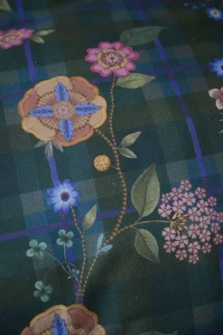 Bettbezugsset Flores Felices Dunkelblau