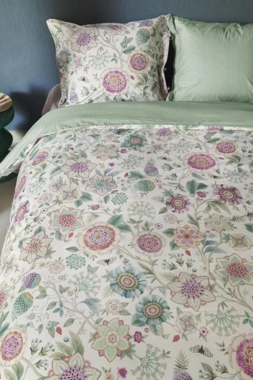 Bettbezugsset Viva las Flores Weiß