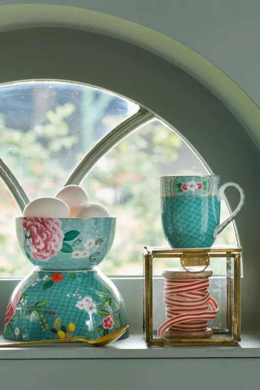 Blushing Birds Tasse klein blau