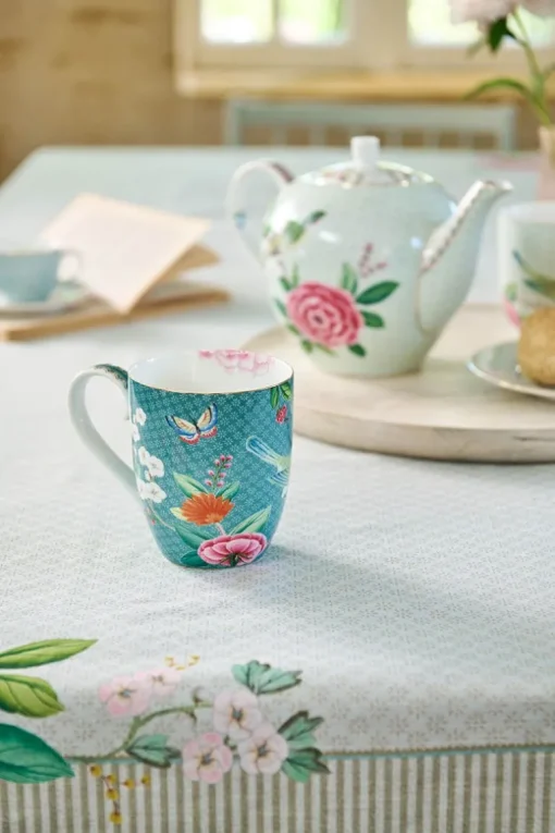 Blushing Birds Tasse XL Blau