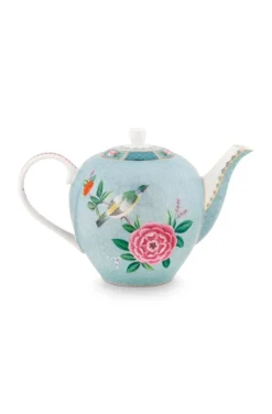 Blushing Birds Teekanne groß blau