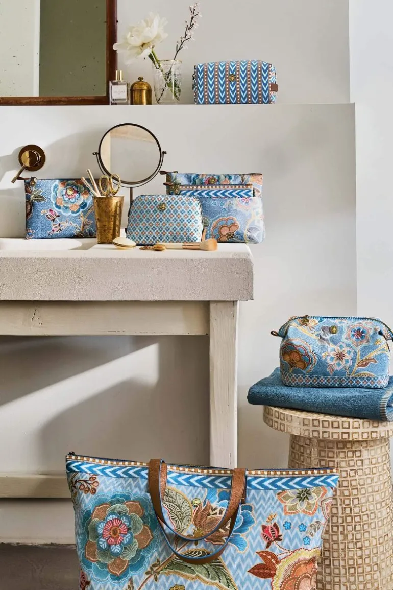 Charly Flaches Necessaire Mittel Matata Blau