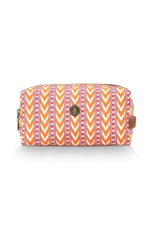 Coco Necessaire Mittel Samba Streifen Orange
