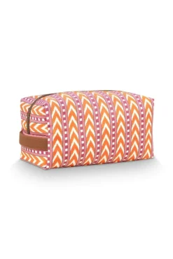 Coco Necessaire Mittel Samba Streifen Orange