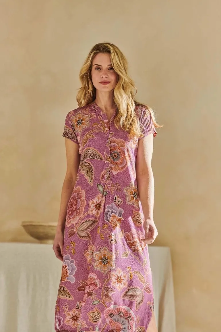 Dalia Nachthemd Kurze Ärmeln Matata Lila