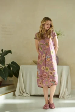 Dalia Nachthemd Kurze Ärmeln Matata Lila