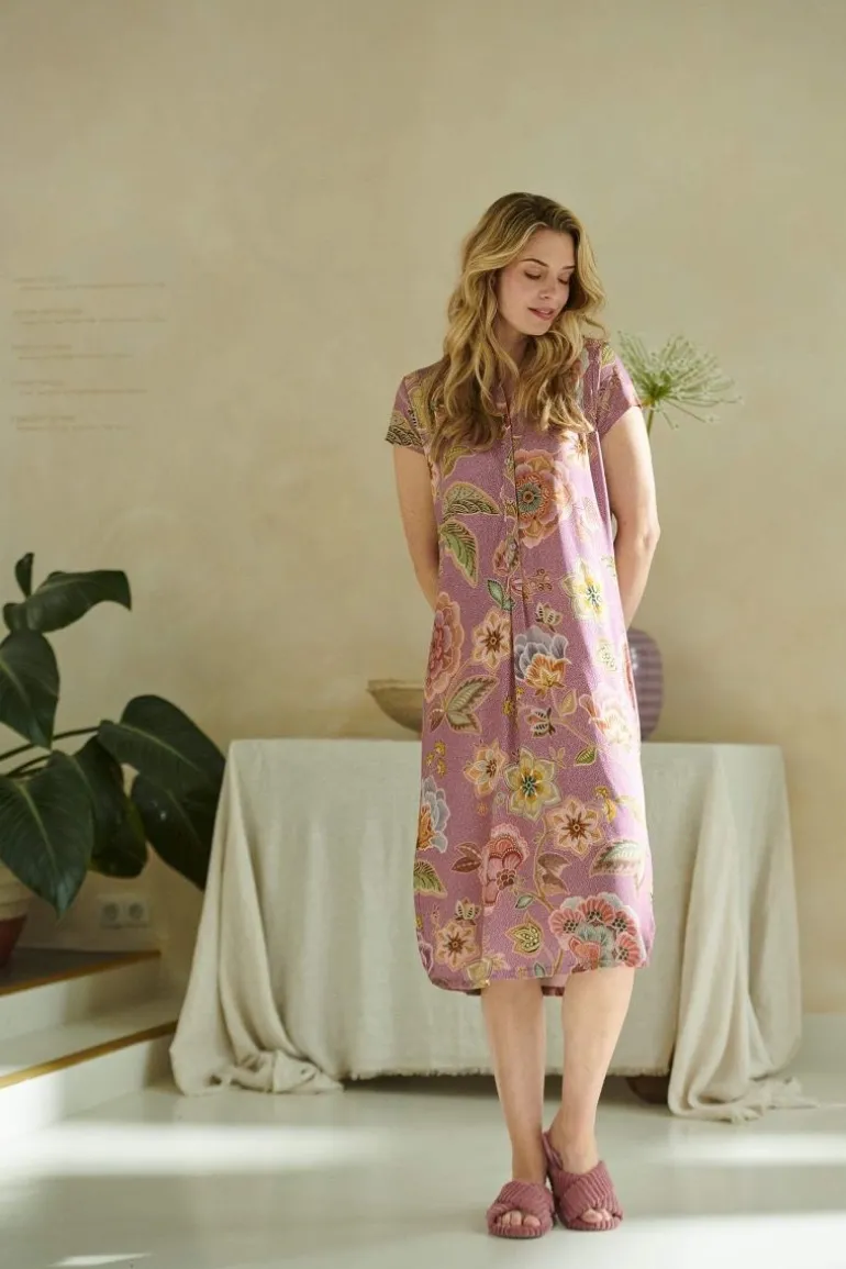 Dalia Nachthemd Kurze Ärmeln Matata Lila
