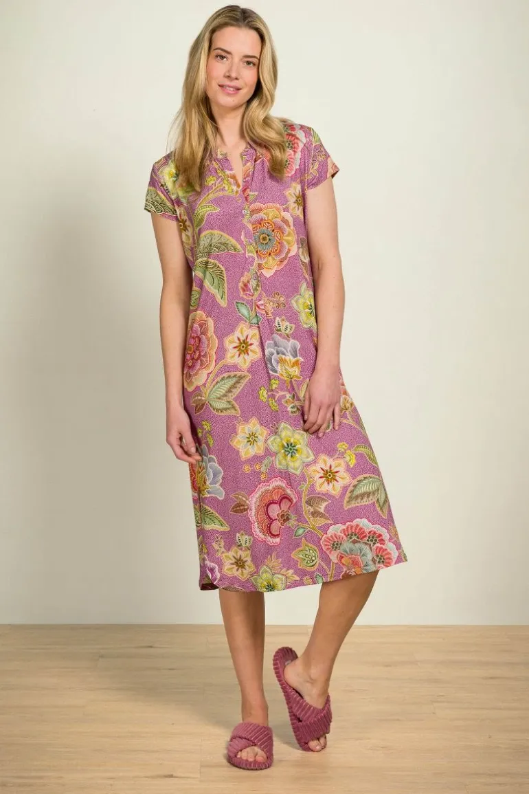Dalia Nachthemd Kurze Ärmeln Matata Lila