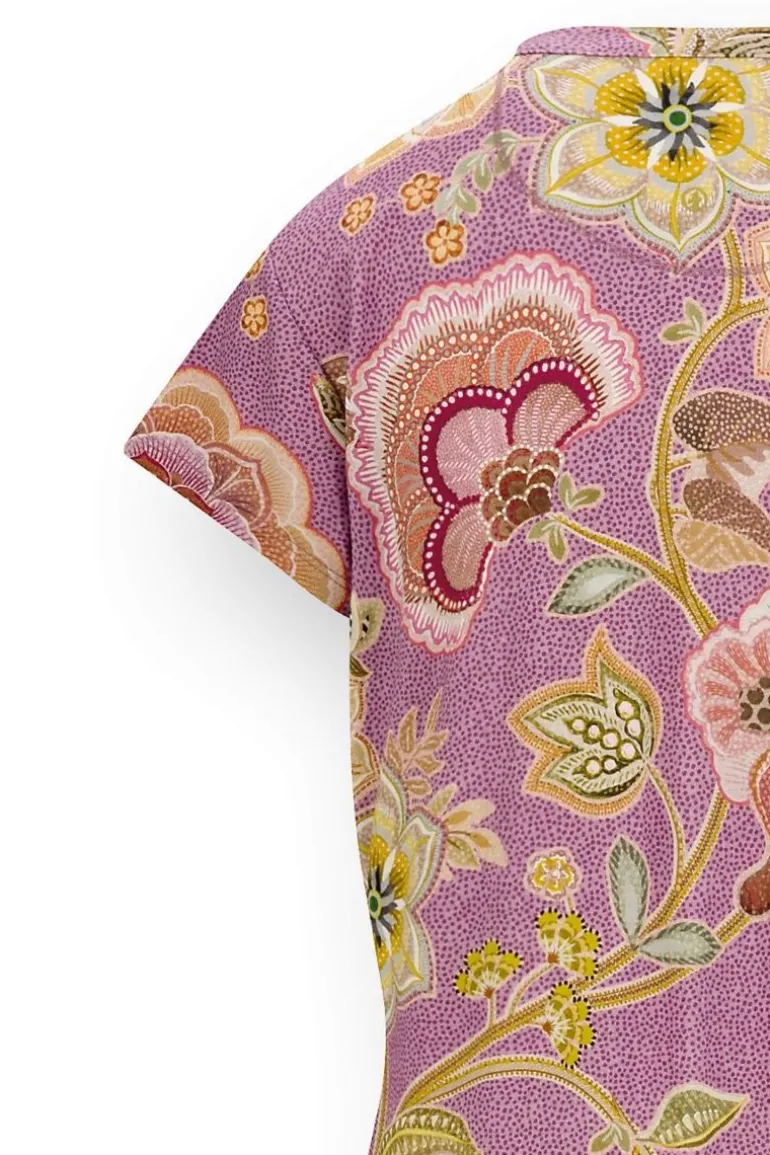 Dalia Nachthemd Kurze Ärmeln Matata Lila