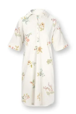 Dewi Nachthemd Kurze Ärmeln Blossom Chique Weiss