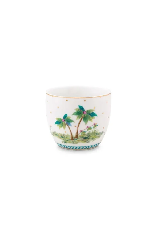 Eierbecher Jolie Punkte Gold Blau