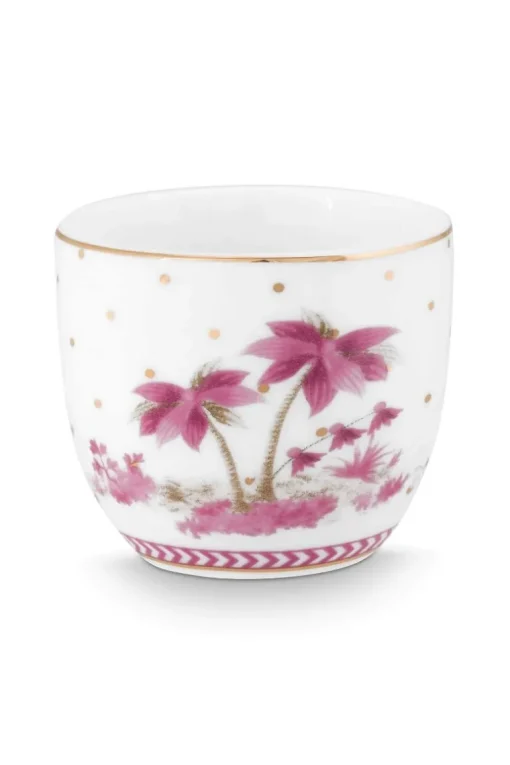 Eierbecher Jolie Punkte Gold Rosa