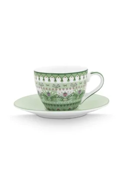 Espresso Tasse & Untertasse Lily&Lotus Moon Delight Hellgrün