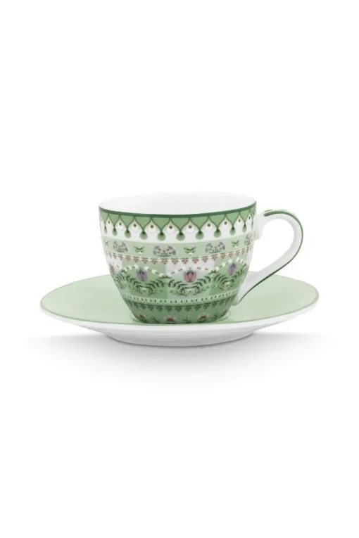 Espresso Tasse & Untertasse Lily&Lotus Moon Delight Hellgrün