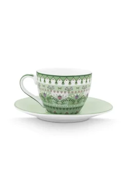 Espresso Tasse & Untertasse Lily&Lotus Moon Delight Hellgrün