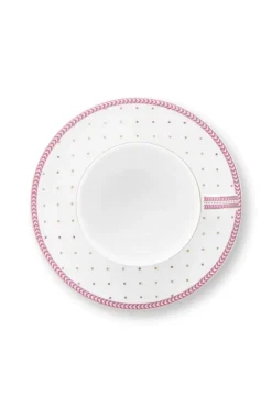 Espresso Tasse & Untertasse Jolie Punkte Gold Rosa