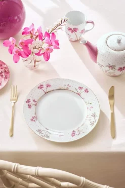 Essteller Jolie Punkte Gold Rosa 26.5cm