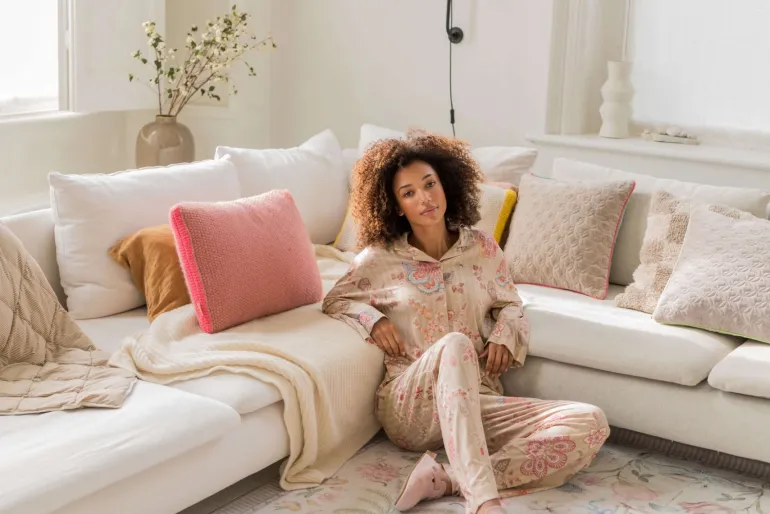 Faye Top Lange Ärmeln Buenas Noches Sand