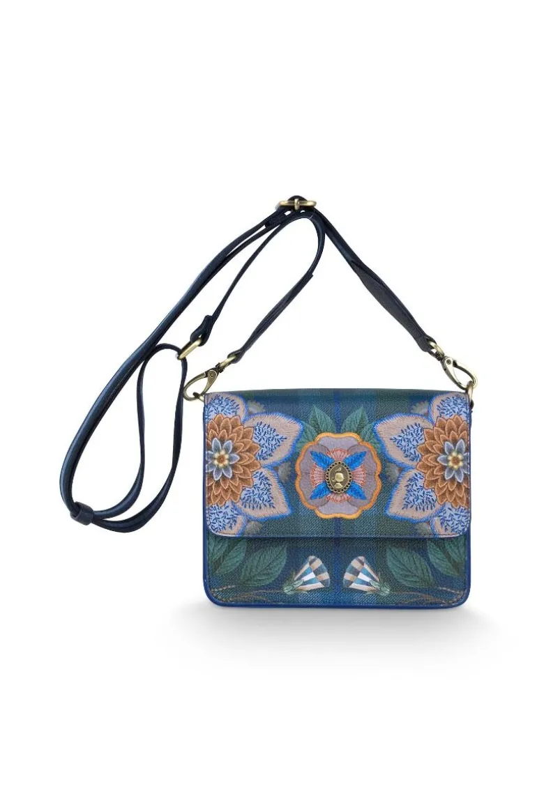 Fenna Schultertasche Klein Flores Felices Dunkel Blau