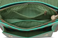Fenna Schultertasche Mittel Streifen Grün