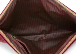 Flaches Necessaire Gross Samt Quiltey Days Rot