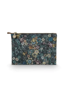 Flaches Necessaire Medium Tutti i Fiori Blau
