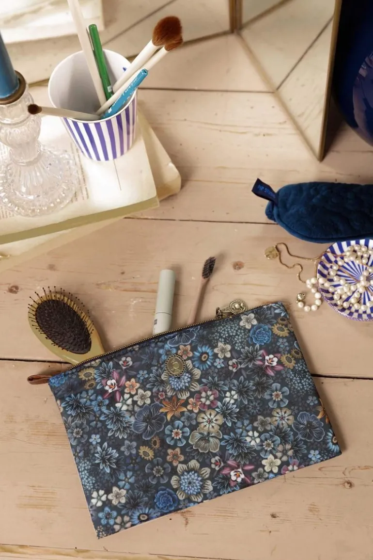 Flaches Necessaire Medium Tutti i Fiori Blau