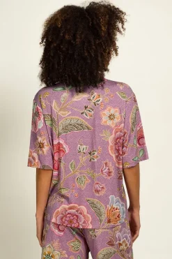 Flora Top Kurze Ärmeln Matata Lila