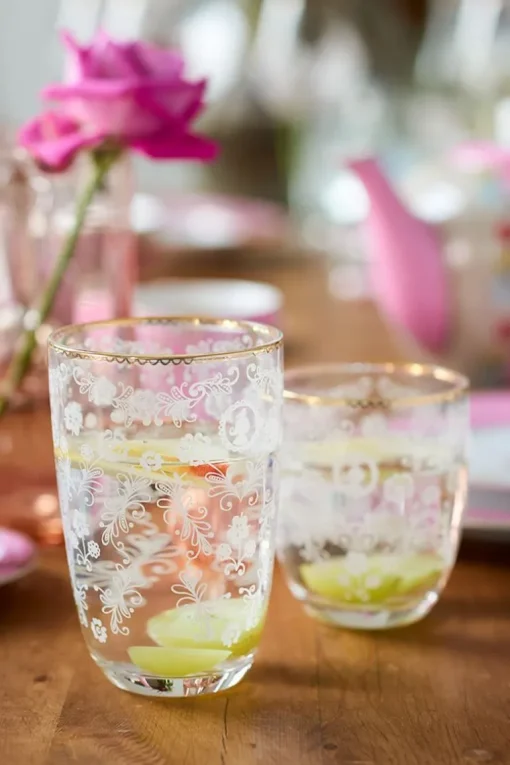 Floral Wasserglas