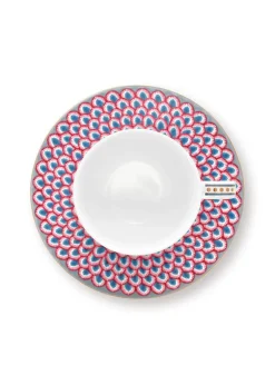 Flower Festival Espresso Tasse & Undertasse Hellblau