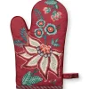 Flower Festival Ofenhandschuh Dunkelrosa