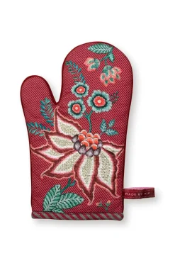 Flower Festival Ofenhandschuh Dunkelrosa