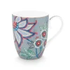 Flower Festival Tasse Gross Hellblau