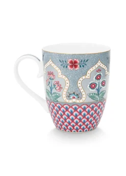 Flower Festival Tasse Gross Deco Hellblau