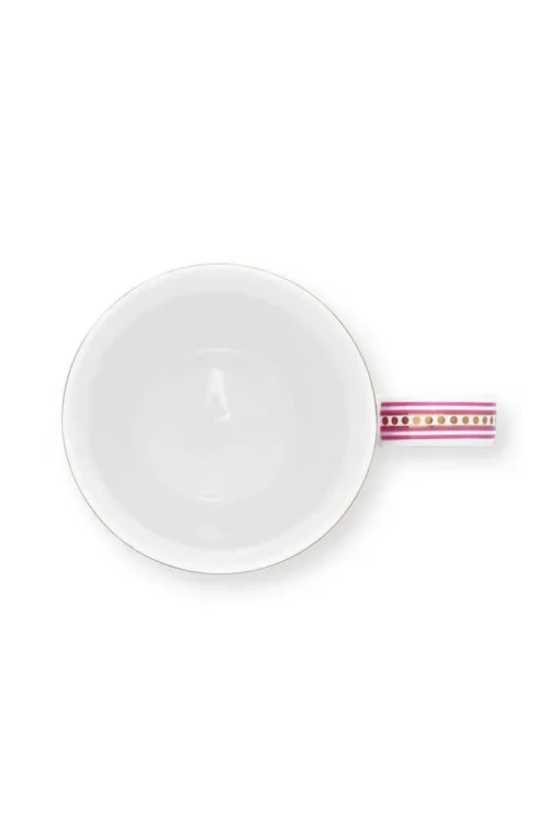 Flower Festival Tasse Gross Deco Dunkelrosa