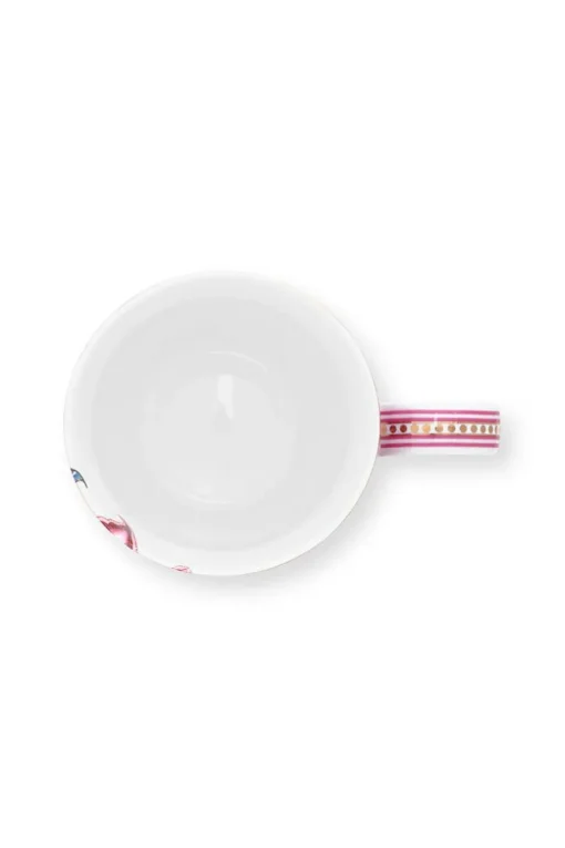 Flower Festival Tasse Gross Dunkelrosa