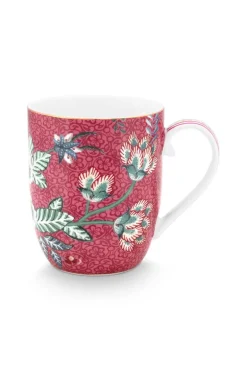 Flower Festival Tasse Klein Dunkelrosa