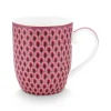 Flower Festival Tasse Klein Rot/Dunkelrosa