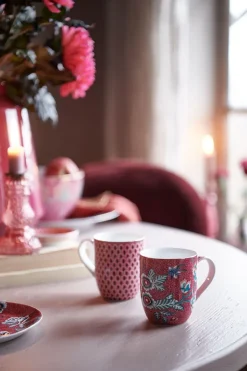 Flower Festival Tasse Klein Dunkelrosa