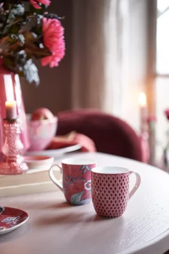 Flower Festival Tasse Klein Rot/Dunkelrosa