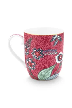 Flower Festival Tasse Klein Dunkelrosa