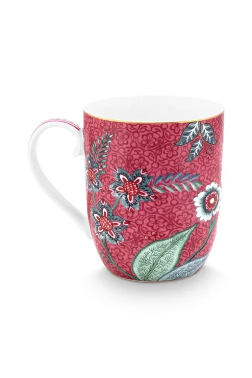Flower Festival Tasse Klein Dunkelrosa